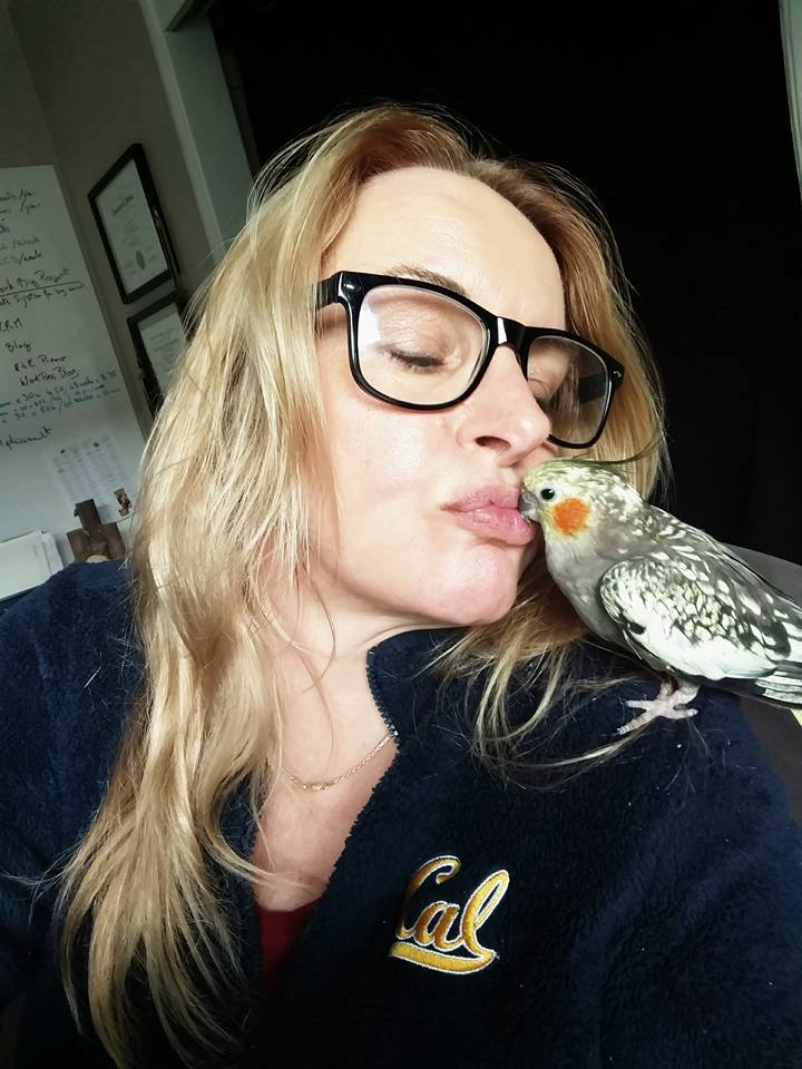 Bird with owner